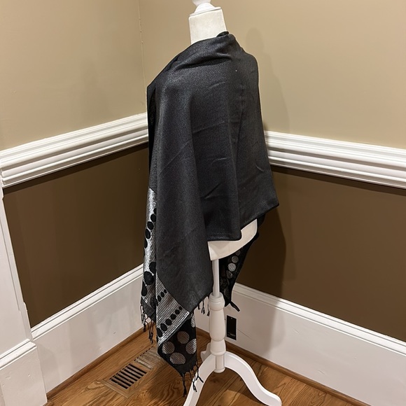 Accessory Street Black & Silver Scarf. NEW with tags. - Picture 7 of 16